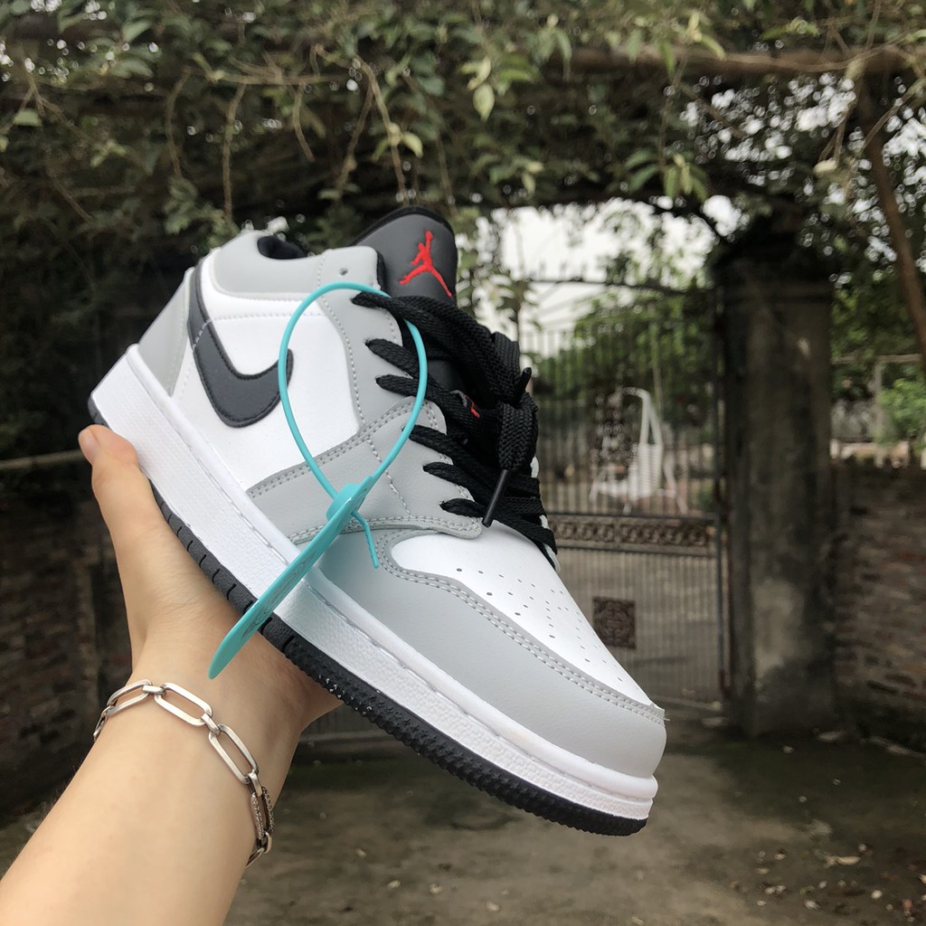 J.o. Dan Xám Đỏ Cổ Thấp 1...1 FULL BILL BOX