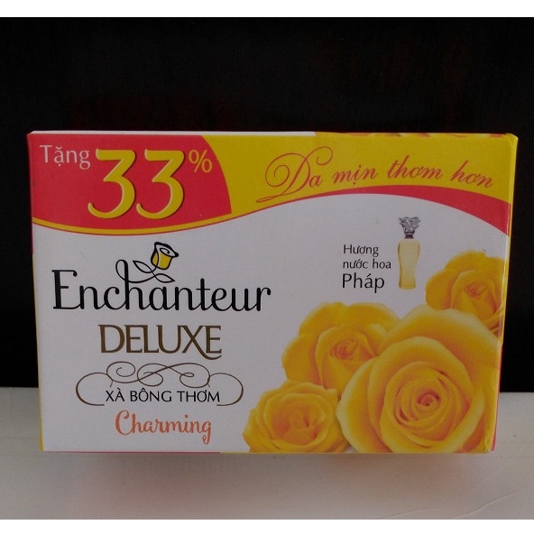 Xà bông tắm hương thơm nước hoa ENCHANTEUR Deluxe Charming (120g - 90g )