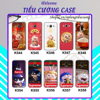 Ốp điện thoại Samsung J7 2015/J7 2016/J7 Pro/J7 Prime/J7 Plus in hình " Thỏ Snowball và Heo béo" ngộ nghĩnh, siêu cute
