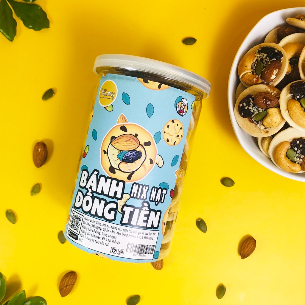 Bánh quy mix hạt hũ 300g đồ ăn vặt Hà My