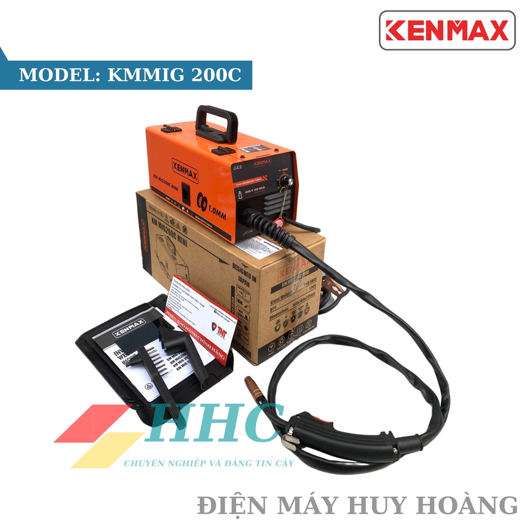 Máy hàn mig 1 chức năng Kenmax 200C- Tặng cuộn dây hàn mig không dùng khí