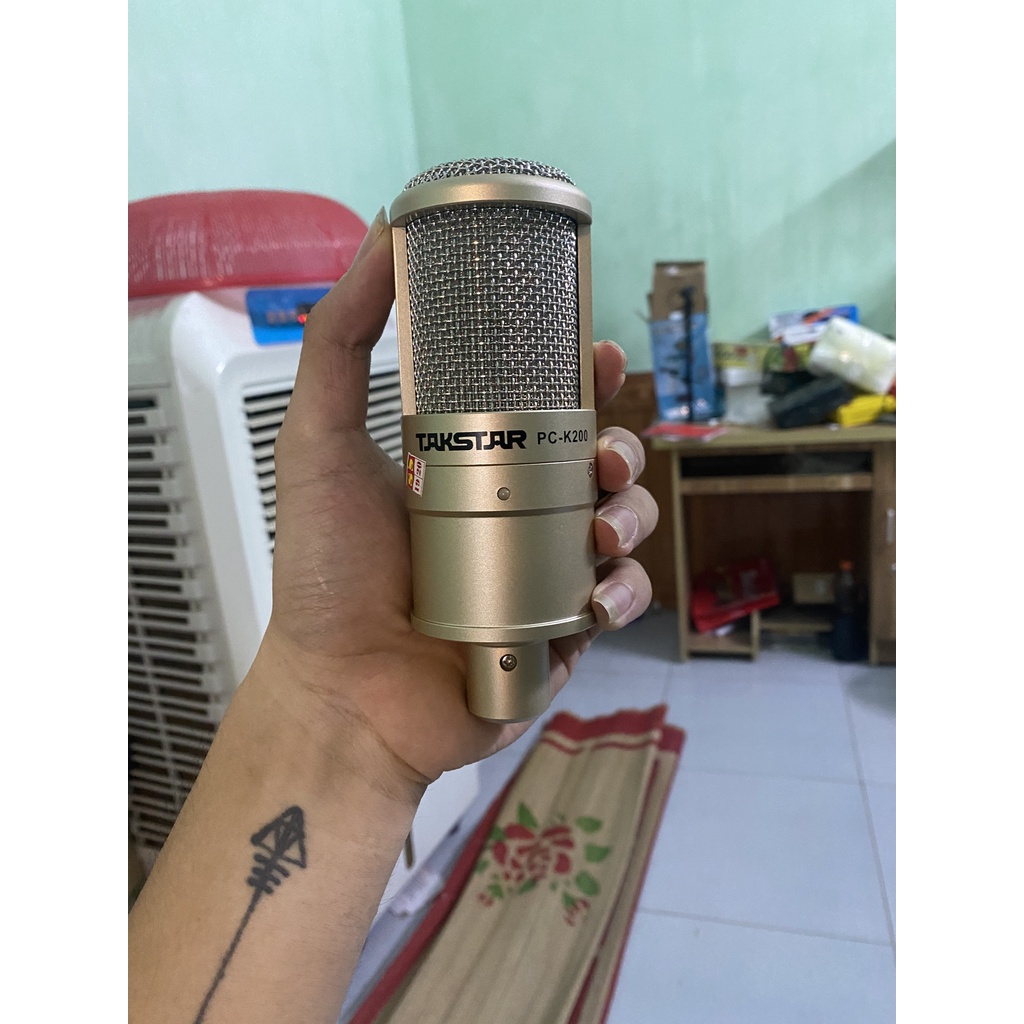 Mic Thu Âm Takstar PC K200 Hàng Loại 1. Chất Âm Dày Và Ấm, Thiết Kế Sang Trọng, Hát Karaoke, Livestream