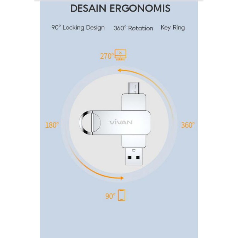 Usb Otg Vivan Vom132 32gb Cho Mọi Loại Điện Thoại | BigBuy360 - bigbuy360.vn