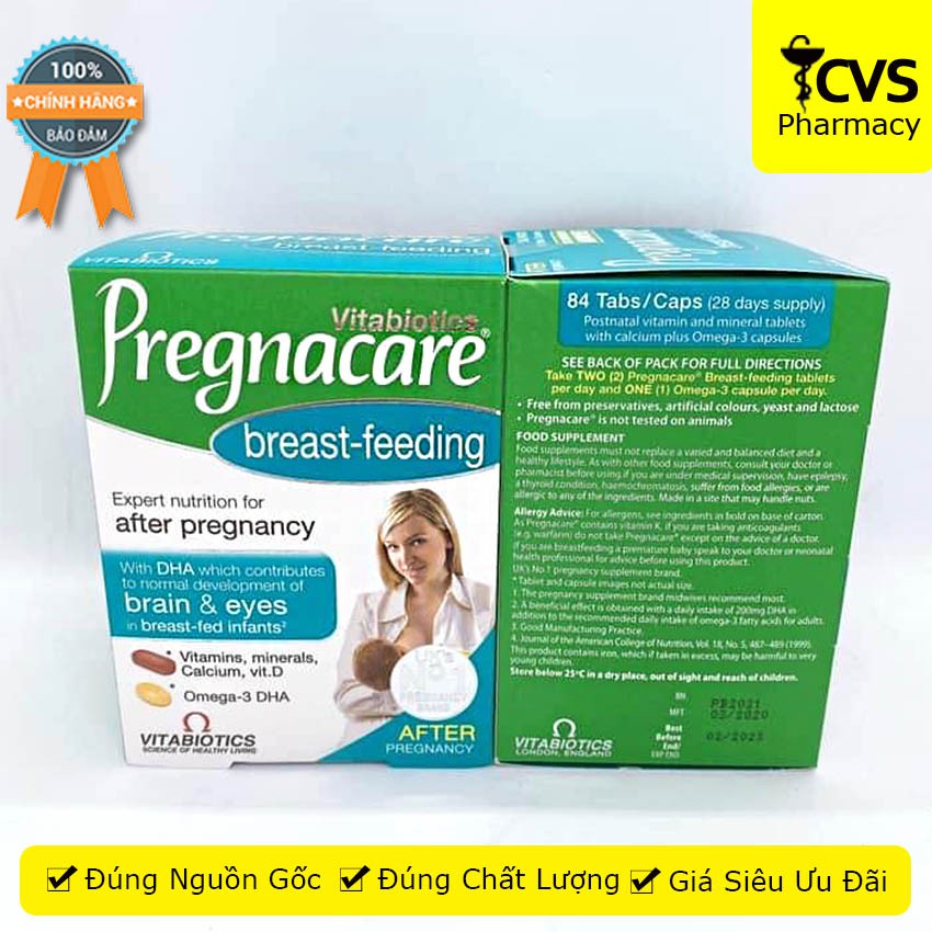 Vitabiotics Pregnacare Breast Feeding - Viên Uống Lợi Sữa Giúp Tăng Số Lượng &amp; Chất Lượng Sữa Mẹ - cvspharmacy