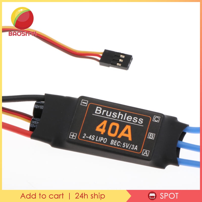 Bộ Điều Khiển Tốc Độ Không Chổi Than XT60 40A Cho Máy Bay Điều Khiển Từ Xa