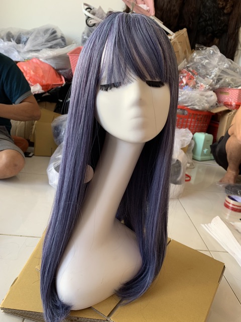 Tóc giả nguyên đầu thẳng đẹp❤️FREESHIP❤️tặng lưới trùm wig, 7007