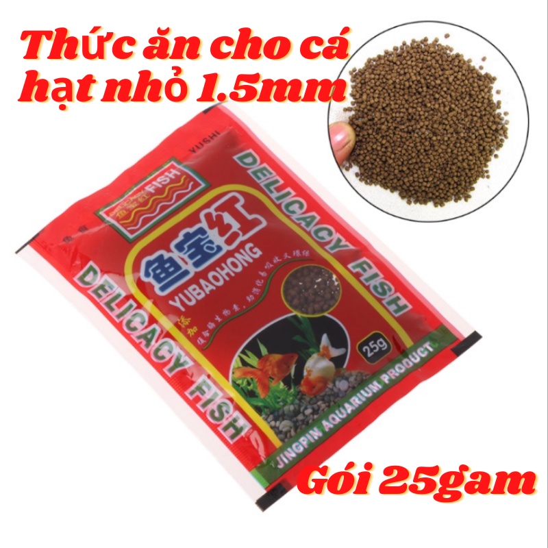 Thức ăn cho cá cảnh gói nhỏ 25gam