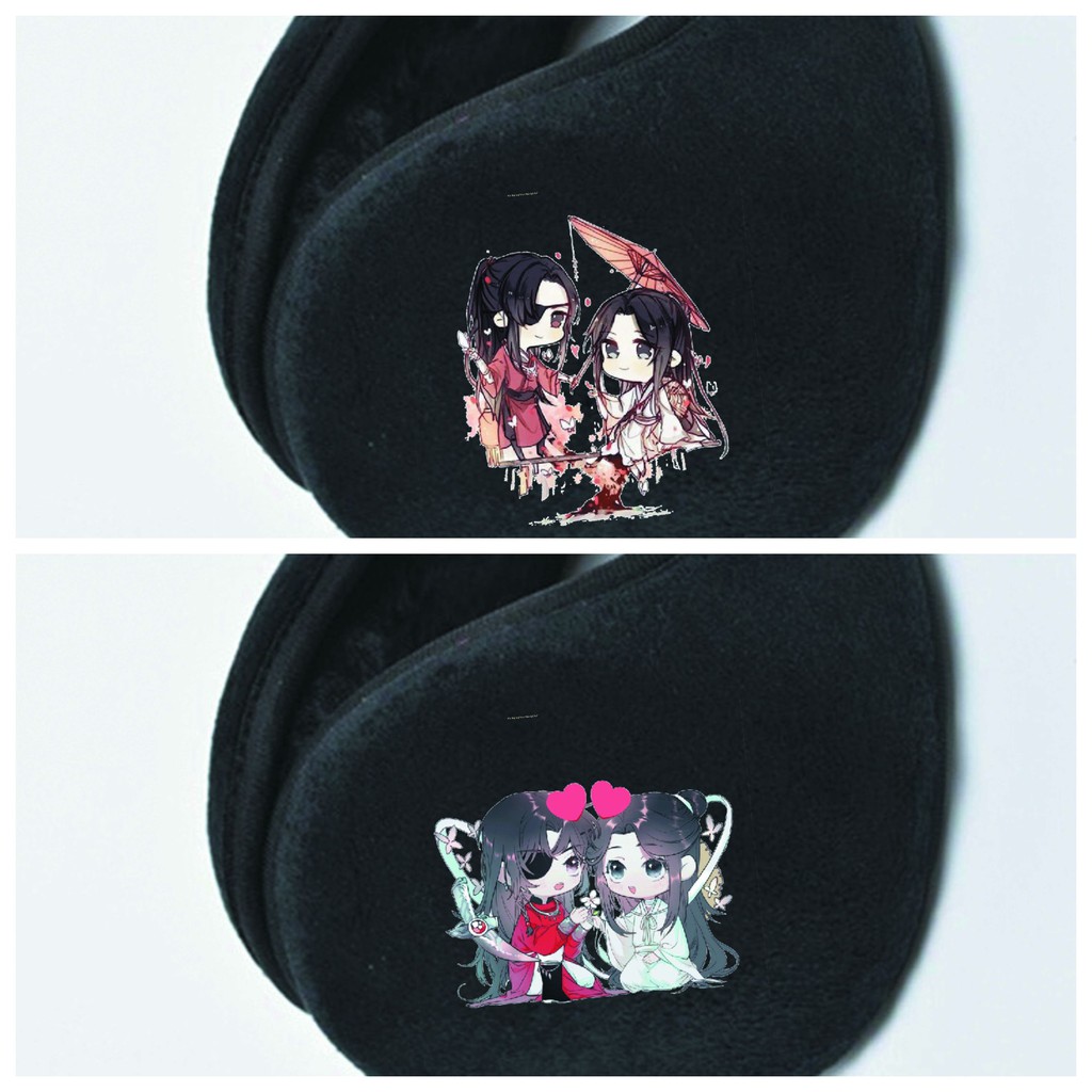 Bịt chụp tai giữ ấm nam nữ Thiên Quan Tứ Phúc đam mỹ anime chibi dễ thương xinh xắn quà tặng độc đáo