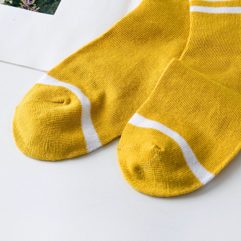 Đôi Tất Cotton Hoạ Tiết Kẻ Sọc Phong Cách Hàn Quốc Cho Nữ | BigBuy360 - bigbuy360.vn