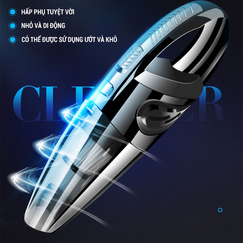 [FREESHIP] Máy Hút Bụi Ô tô Cầm Tay R-6053, Máy Hút Bụi Mini Sạc Pin Không Dây Công Suất Cao Đa Năng