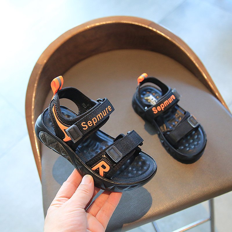 sandal cho bé - dép quai hậu bé trai, bé gái hàng nội địa khâu đế siêu đẹp, bền chữ R 6608 ( có video &amp; ảnh thật)