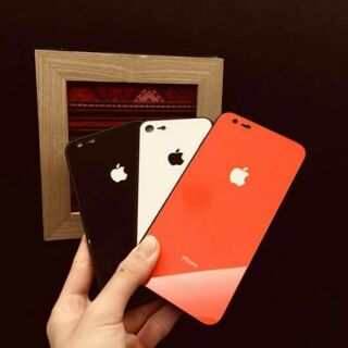 Ốp lưng kính viền dẻo IPhone 6plus/ 6S Plus - Kèm ảnh thật