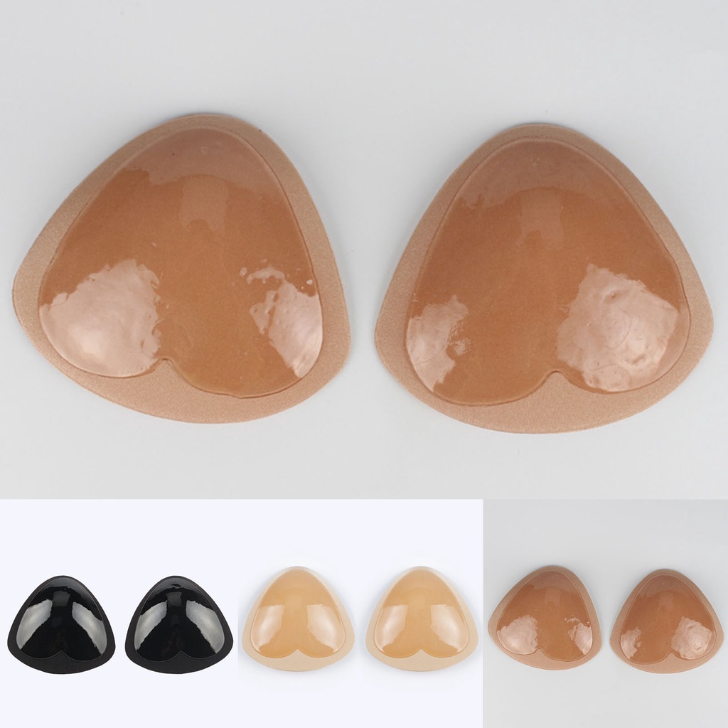 1 Cặp Miếng Dán Ngực Silicone Kết Cấu Mềm Mại Chống Thấm Nước Hình Trái Tim Cho Mặc Hàng Ngày