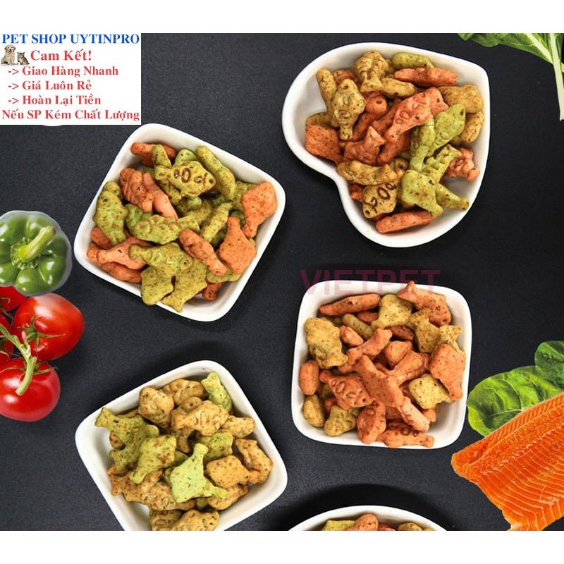 BÁNH THƯỞNG CHO MÈO Cat Snack Pack Yaho Viên hình cá Gói 80g - Pet shop Uytinpro