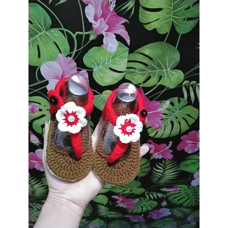 Giày len cho bé có dán đế