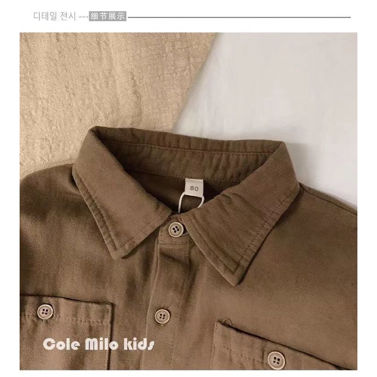 Áo Sơ Mi Cotton Tay Dài In Họa Tiết Bông Tuyết Phong Cách Cổ Điển Thời Trang Xuân Thu Cho Bé Trai Và Gái
