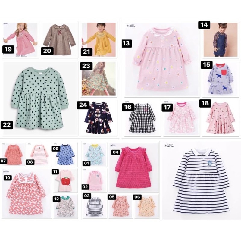 váy bé little maven 80-85