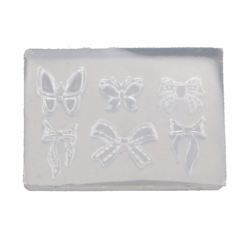 Khuôn Silicone Tạo Hình Nơ Mini Làm Móng Thủ Công