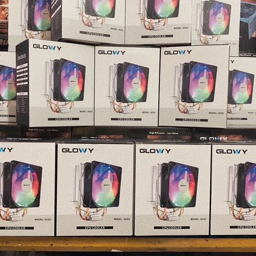 Quạt tản nhiệt CPU _ Tản tháp Gloway LED 7 màu GC63 _ FAN CPU _  Bảo hành 6 tháng