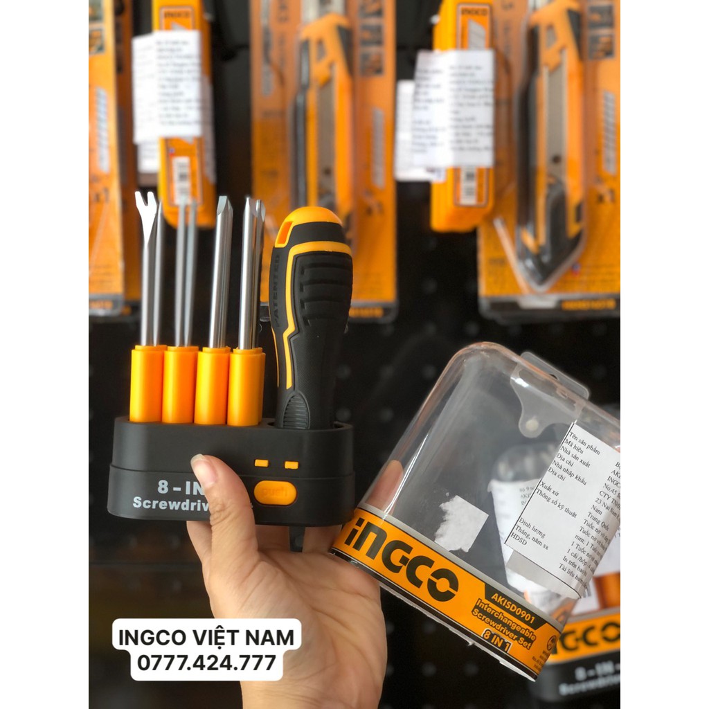Bộ 9 tua vít đa năng INGCO AKISD0901