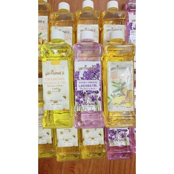 Dầu massage body gừng, dầu massage hoa hồng, hoa cúc, hoa lavender massage toàn thân chai 550ml