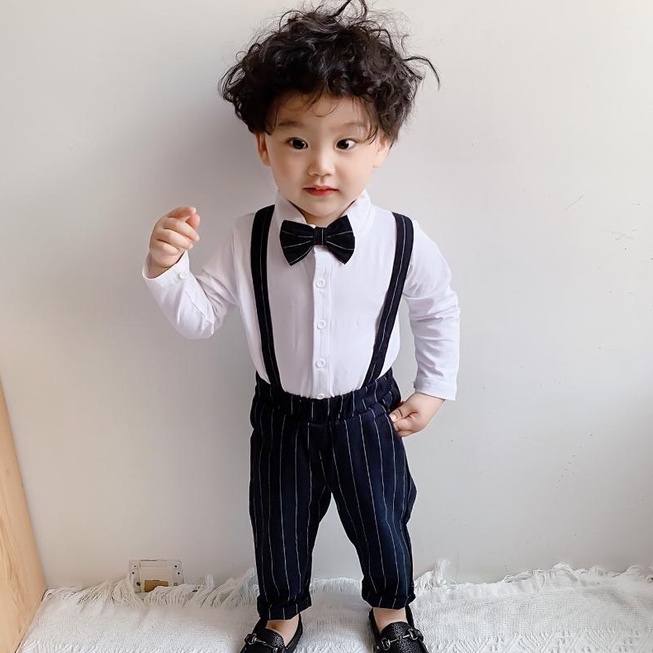Set sơ mi công tử bé trai Hàn Quốc áo sơ mi cho bé trai 8-18kg Tunkid chất cotton phong cách sành điệu