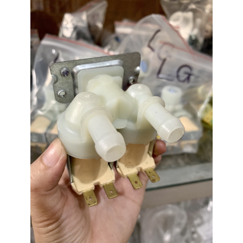 Van cấp nước đôi máy giặt LG 220V- Rơ le cấp nước đôi máy giặt LG Hàng Zin Chính Hãng