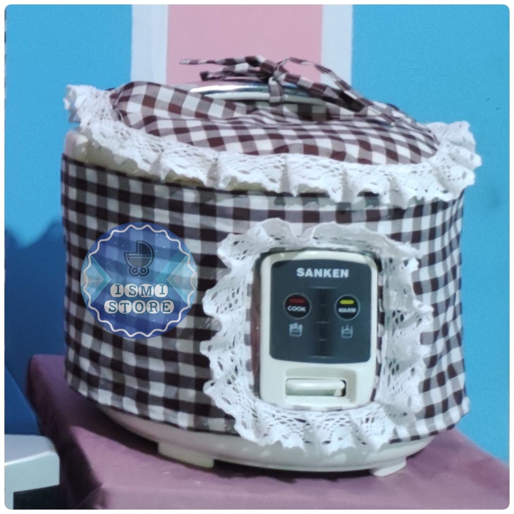 Găng Tay Magicom Gingham Chất Liệu Cotton Phong Cách Hàn Quốc Bảo Vệ Nồi Cơm Điện Thần Kỳ