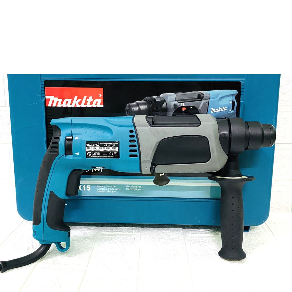 Máy khoan đục bê tông Makita HR2470F, 100% dây đồng, 3 chức năng [CAM KẾT CHÍNH HÃNG]