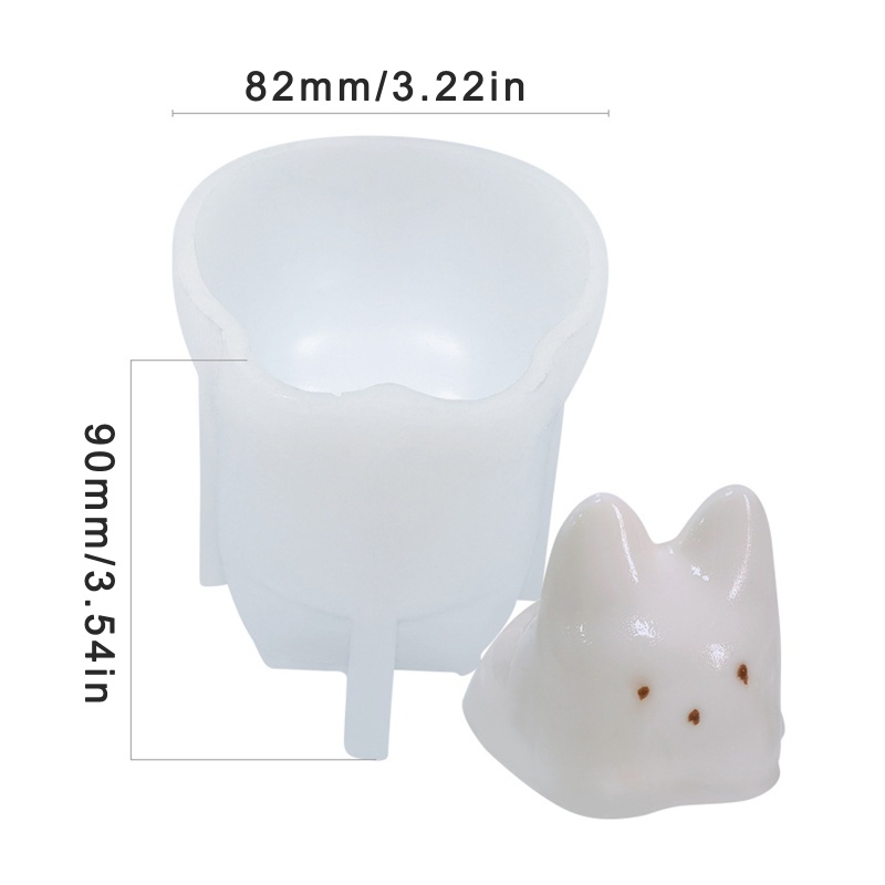 Khuôn silicone Làm Kem / Thạch Hình Mèo Xinh Xắn