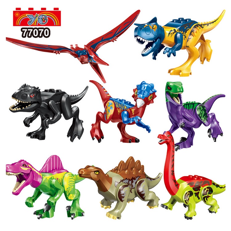 COMBO 8 Minifigures Lắp Ráp Khủng Long Bạo Chúa Khủng Long Bay YG77001 77037