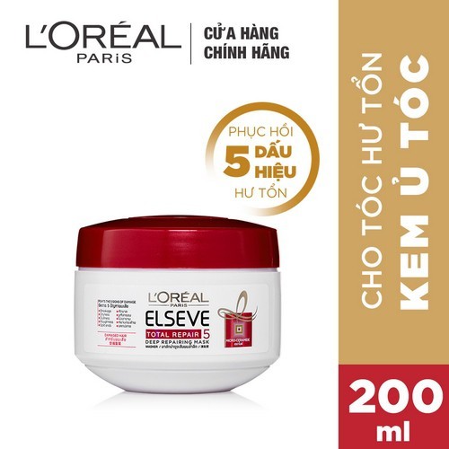 Kem Ủ Phục Hồi Tóc L'oreal Paris Elseve Total Repair 5 Repairing Mask - 200ml(8108)