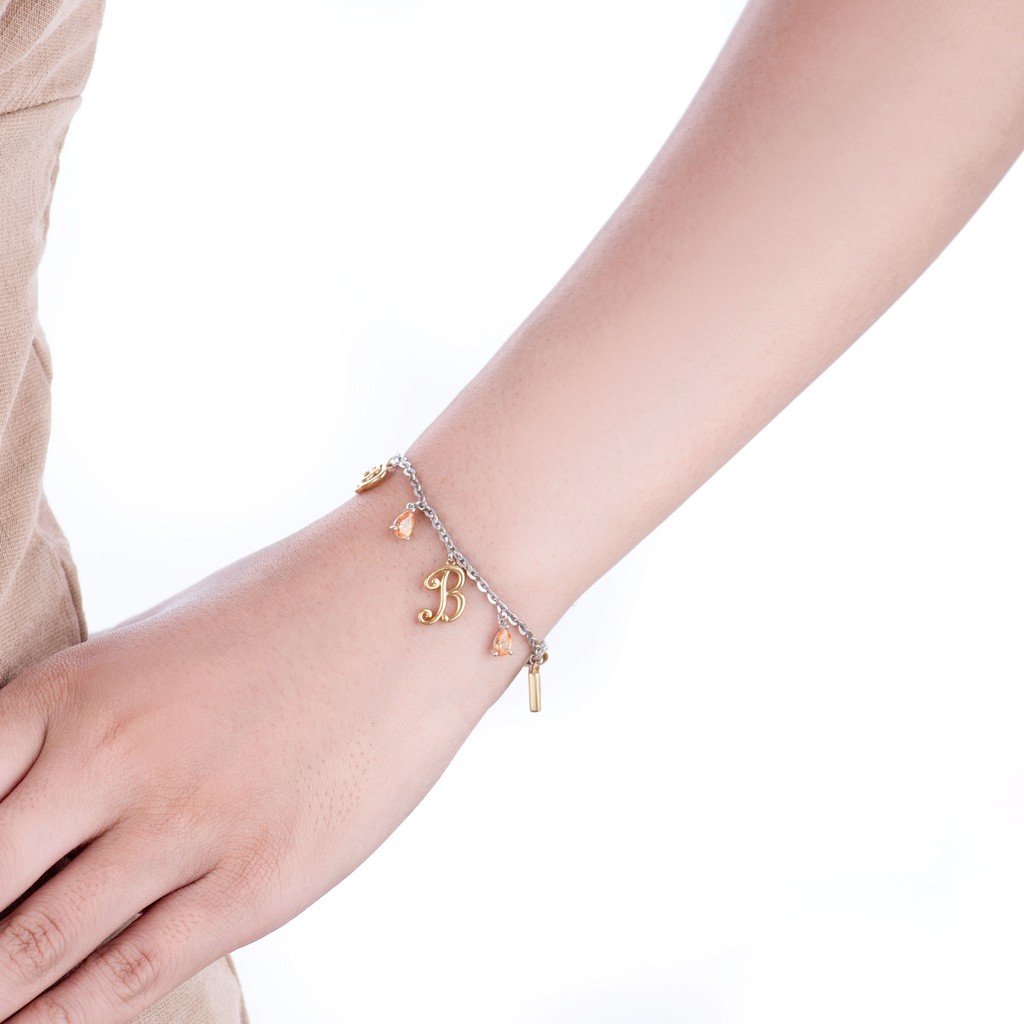 Lắc tay Bạc đính đá Sythentic PNJSilver ZTMXZ000002