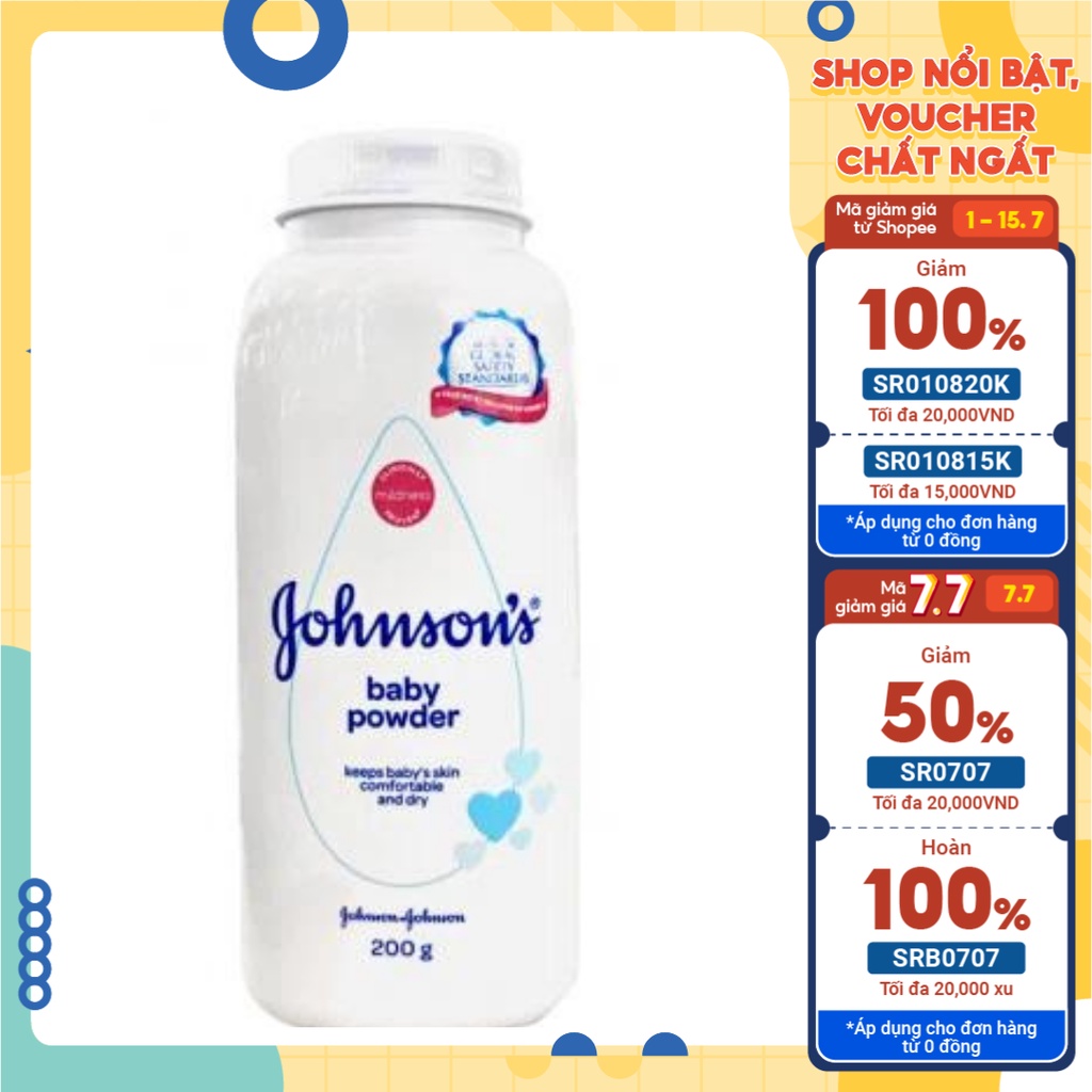 Phấn rôm Jonson Baby Powder100G