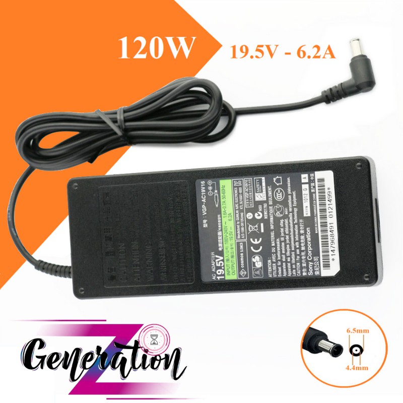 SẠC LAPTOP SONY 19.5V - 6.2A - ADAPTER SONY 19.5V - 6.2A