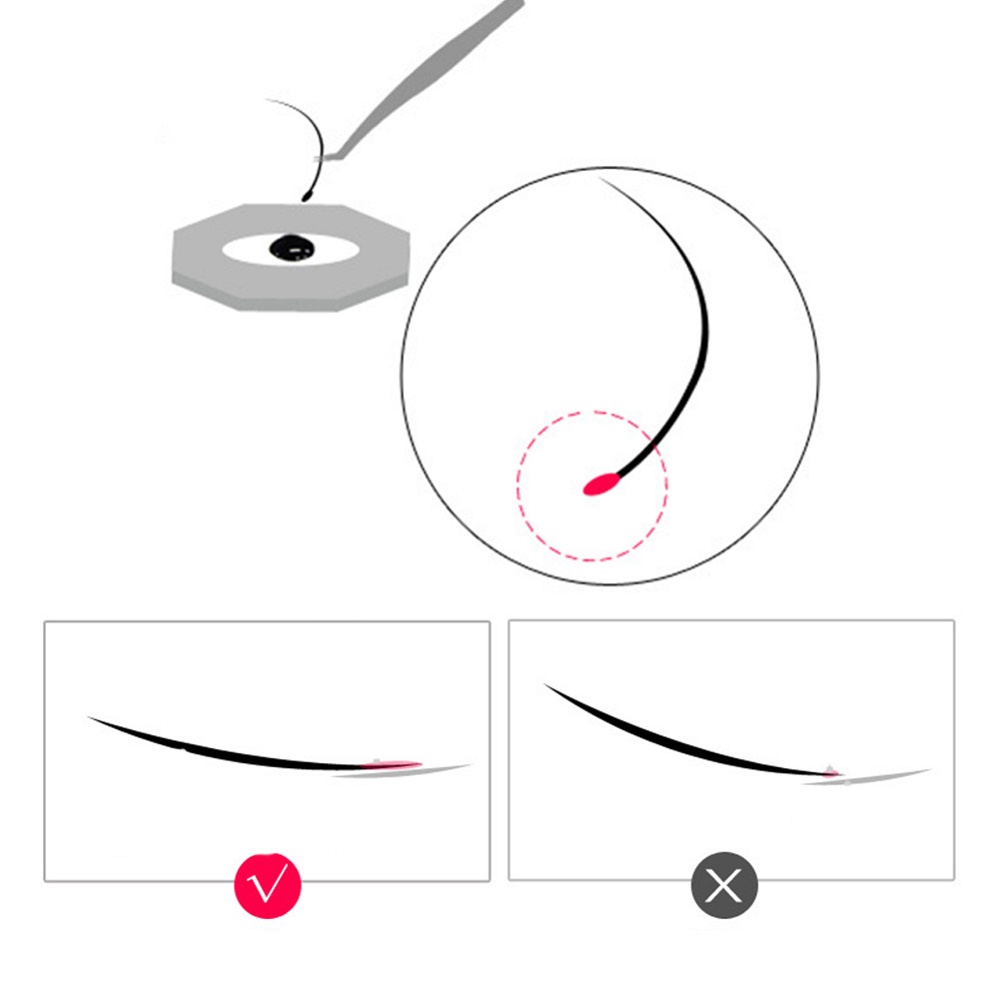 Keo nối lông mi giả Foreverlily màu đen tiện dụng cho nữ