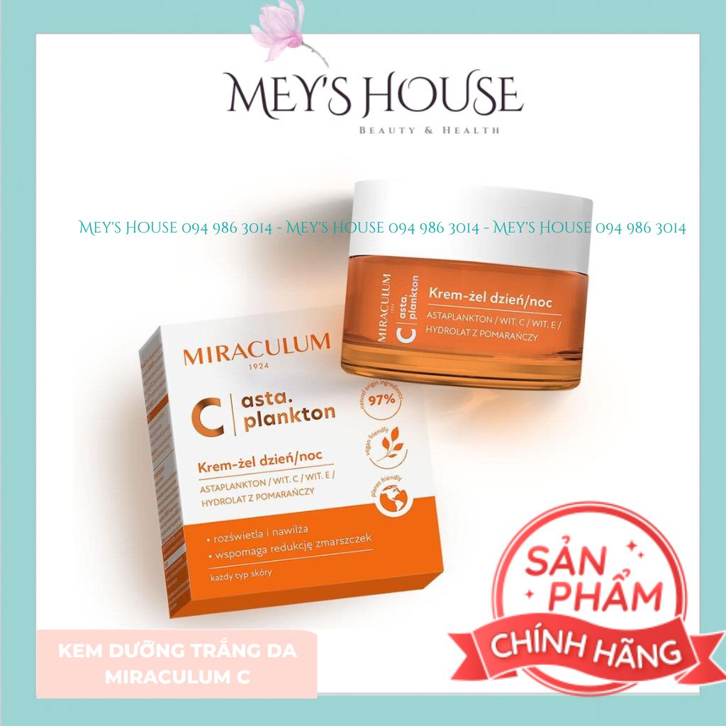 Kem Dưỡng Trắng Da MIRACULUM Asta.Plankton C - Day & Night Cream