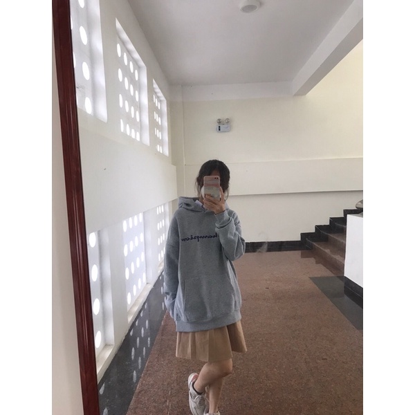 áo Hoodie Champion nỉ cotton form rộng unisex, Hoodie dáng rộng dài tay, phong cách thể thao đường phố, Zoeclothing | BigBuy360 - bigbuy360.vn