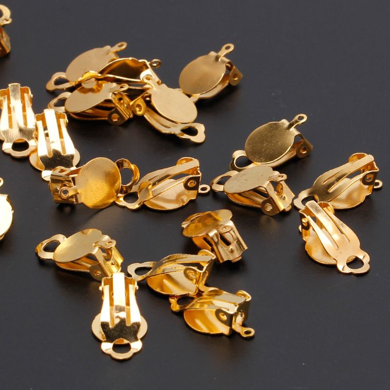 Set 50 Kẹp Tròn Làm Khuyên Tai Không Cần Khoan Lỗ