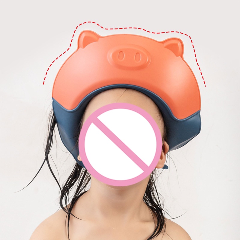 Mũ Tắm Bảo Vệ Đầu Chống Nước Có Thể Điều Chỉnh An Toàn Cho Bé