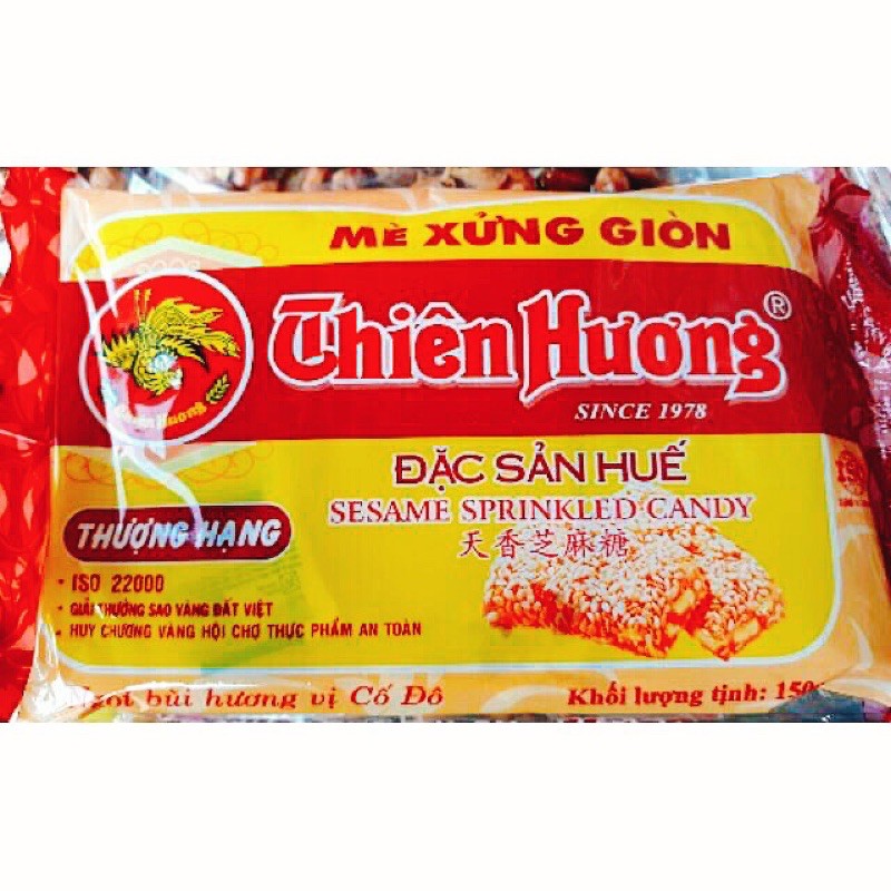 Combo 5 gói mè xửng giòn Thiên Hương 150g - Đặc sản Huế