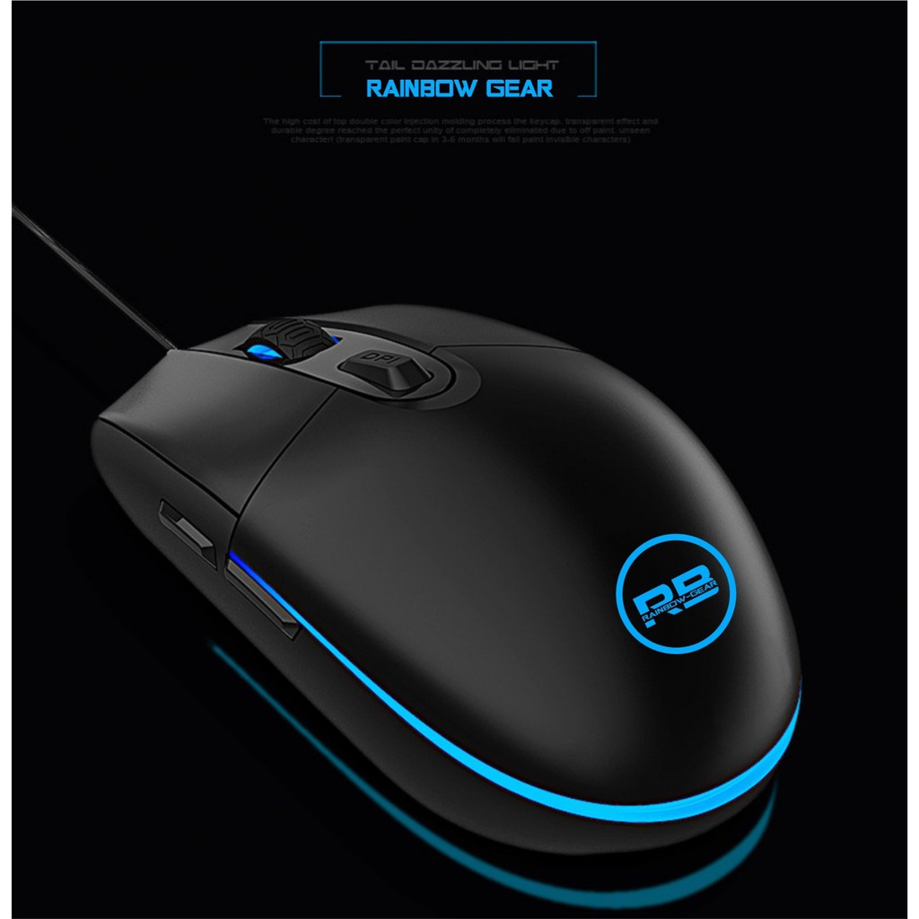 Chuột Mouse Rainbow Gear R102 chuyên game. Vi Tính Quốc Duy