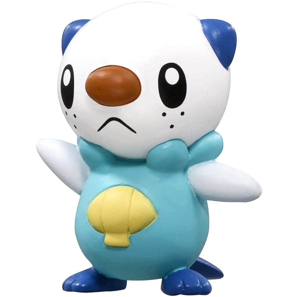 Mô Hình Pokemon Oshawott chính hãng Takara TOMY Standard Size Nhật Bản 4cm - Pokemon Figure Moncolle Starter Gen 5 Unova