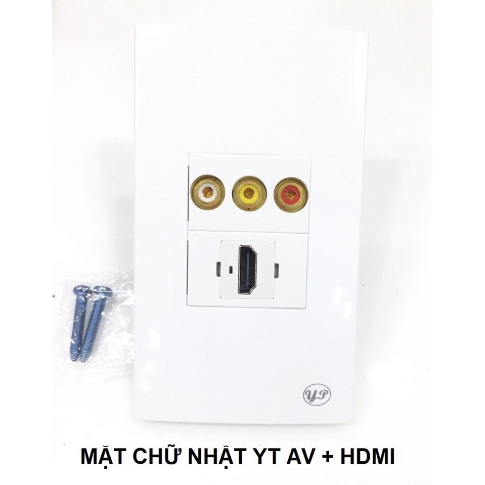 Mặt nạ âm tường mặt nạ nổi chữ nhật YT HDMI VGA AV bông sen