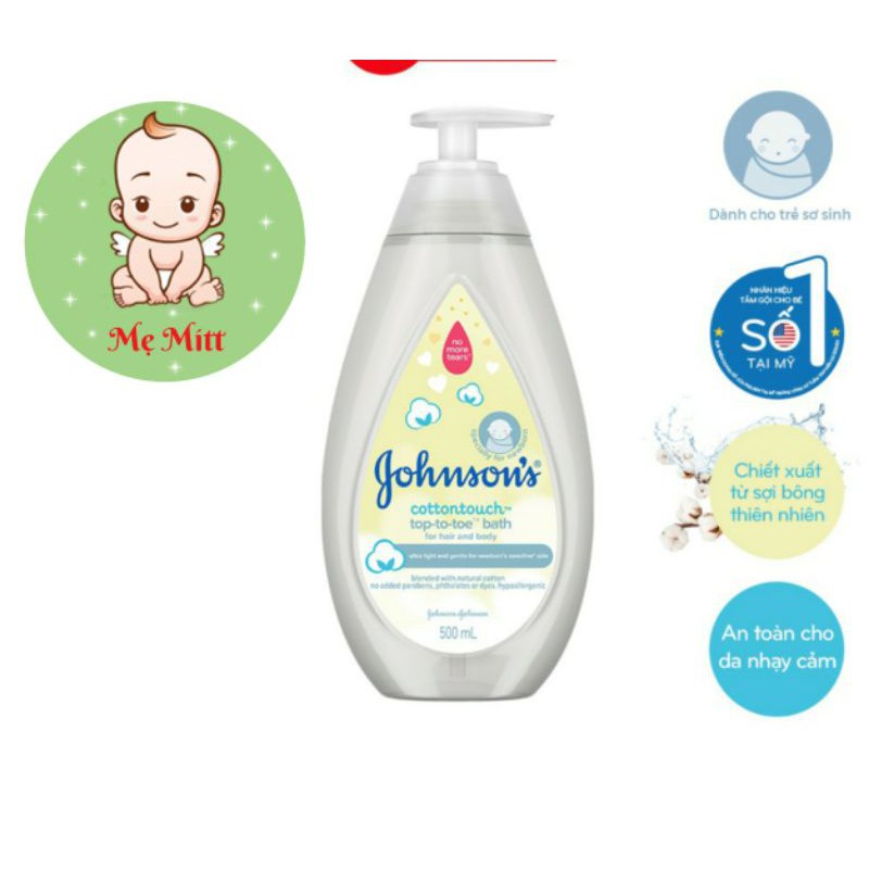 Sữa tắm gội toàn thân Johnson's Baby mềm mịn (500ml)