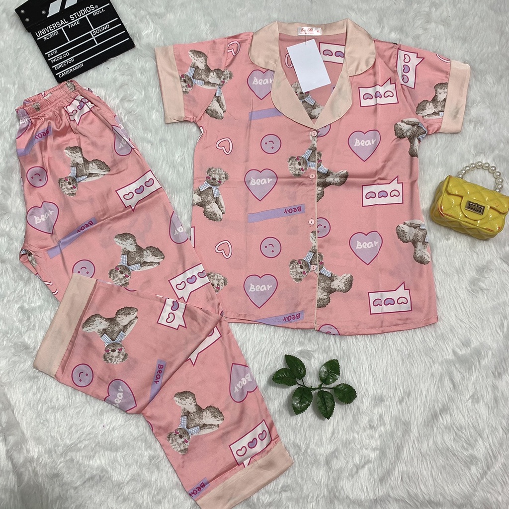 [ BỘ MẶC NHÀ ] Bộ Dài Pizama Họa Tiết Trẻ Trung Tươi Mát Cho Mùa Hè | BigBuy360 - bigbuy360.vn