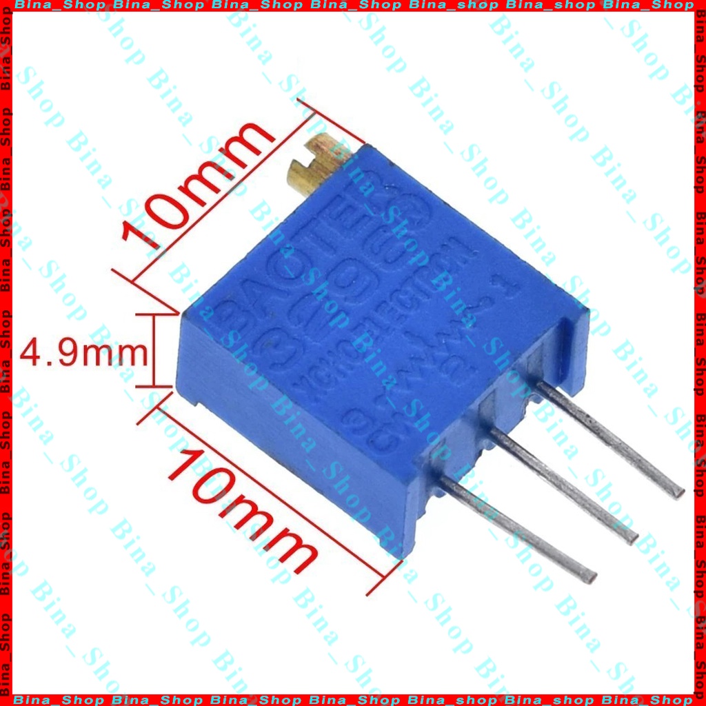 Biến trở 3296W, vi trở, chiếp áp 1k 5k 10k 20k 50k 100k 500k 3296