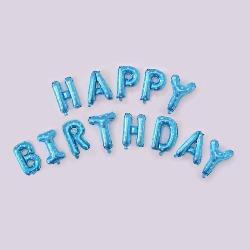 Bộ dây HAPPY BIRTHDAY bóng kiếng nhiều màu giá sỉ
