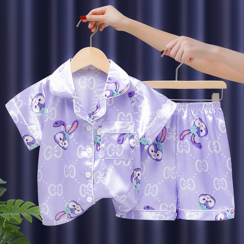 Bộ đồ Ngủ ThôNg ThườNg Cho Trẻ Em BằNg LụA BăNg MỏNg HoạT HìNh Dễ ThươNg
