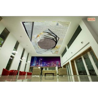 Tranh dán tường trần nhà 3D